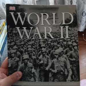 DK World War II Hardcover Book - Black & White Cover